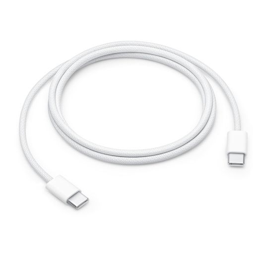 Câble de charge Flexible, USB-C - USB-C, 1,5 m, silicone, blanc