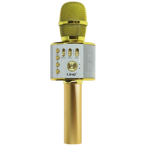 Micro Karaoke Inalámbrico Bluetooth Con Altavoz 5w 8h Autonomía Linq Oro  con Ofertas en Carrefour