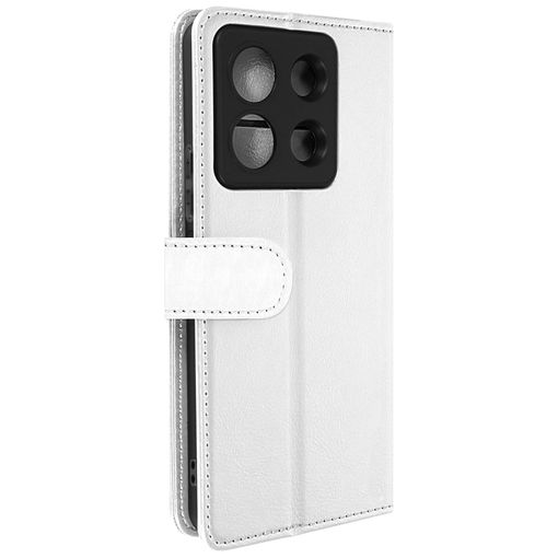 Funda Para Xiaomi Redmi Note 13 Pro Tarjetero Magnético Blanco con