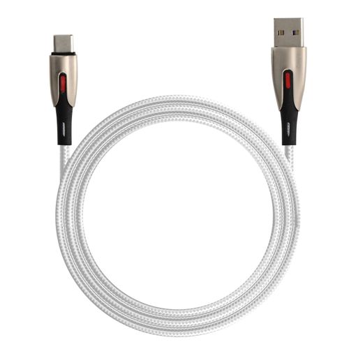 Cable USB tipo C a USB C de carga rápida, Cable trenzado de nailon  Compatible con