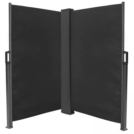 Biombo De Exterior De Acero 122x45x198 Cm-outsunny. Negro con Ofertas en  Carrefour