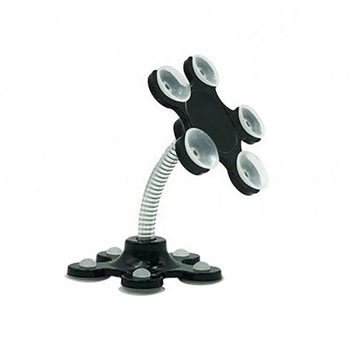 Muvit Soporte Sobremesa Flexible Con Ventosas Flor Negro