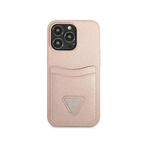 Funda Guess Diseño Saffiano Con Tarjetero Para Apple Iphone 13 Pro Color  Rosa con Ofertas en Carrefour