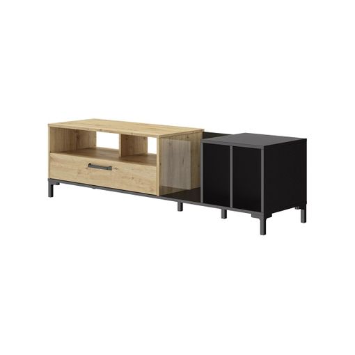 Mueble Bajo De Tv Bluezy 1 Cajón 190x45x51 Cm Color Color Natural Claro Venta-unica