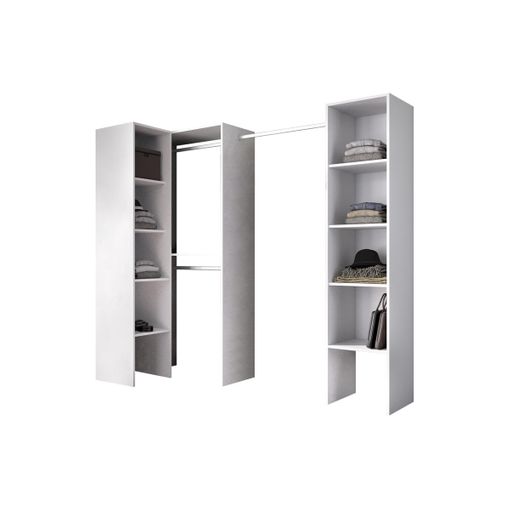 Armario 3 Puertas y 3 Cajones CARREFOUR HOME Milan 180x120x52 cm