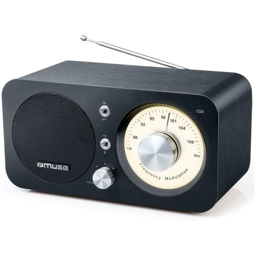Muse M-095bt Negro Radio Analógica Fm Con Altavoz Integrado