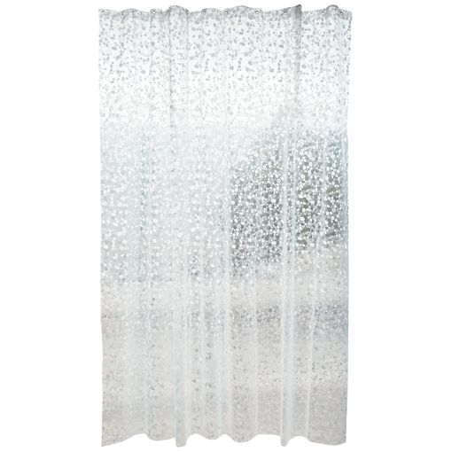 Cortina De Ducha Transparente 180 X 180 Cm Gris Plástico Peva (12 Unidades)  con Ofertas en Carrefour