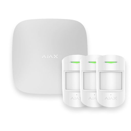 AJ-HUBKIT-W Kit de Alarma Ajax con IP y GSM/GPRS, blanco