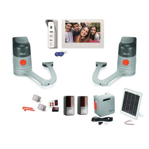 Kit De Motorización De Puerta Batiente Aria Start Kit 200 + Videoteléfono  Mira 100 Y Kit Solar - Nice Home con Ofertas en Carrefour