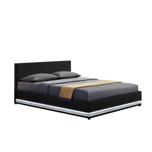 Cama Con Almacenaje De Terciopelo Gris Pardo 160 X 200 Cm Vincennes con  Ofertas en Carrefour