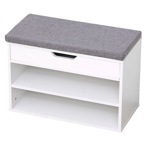 Zapatero Pasillo Roble Y Blanco Brillo Mueble Estrecho 4 Puertas 98x17 con  Ofertas en Carrefour