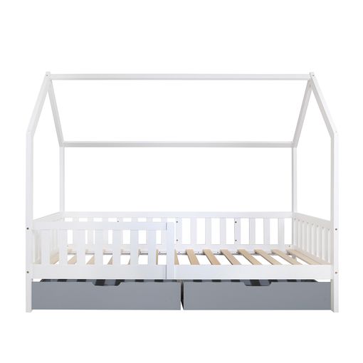 MAISON EXCLUSIVE - Estructura de cama infantil con cajones madera pino  90x190 cm