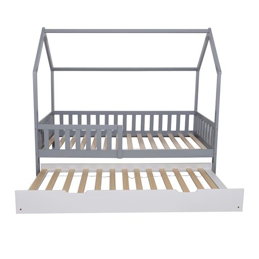 MAISON EXCLUSIVE - Estructura de cama infantil con cajones madera pino  90x190 cm