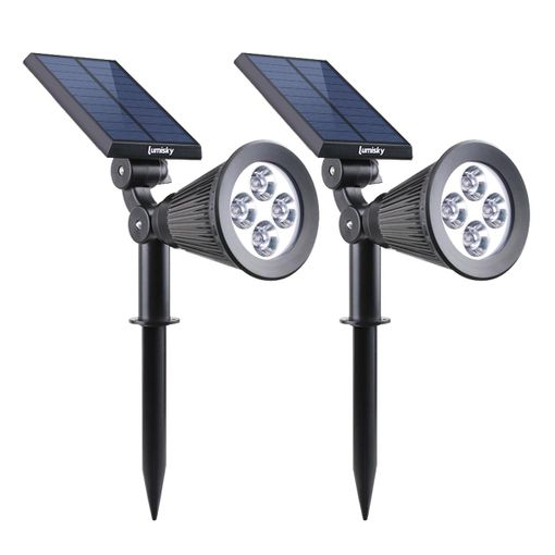 Kit X 4 Focos Solares Exterior Con Panel Solar - 5w - Ip66 - 3000k con  Ofertas en Carrefour