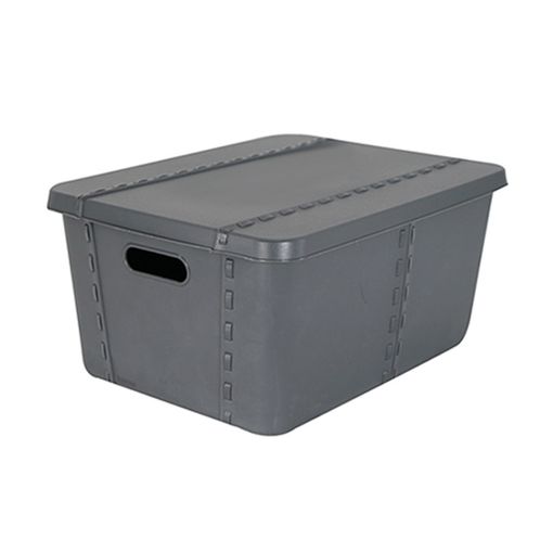 Life story caja almacenaje con tapa large 45l gris anthracite