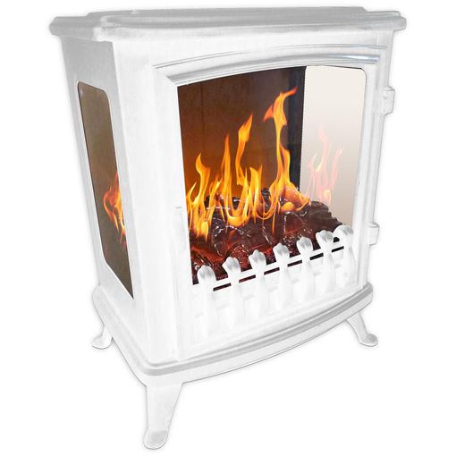 Chemin'arte Chimenea Eléctrica 2000w Con Llama 3d Blanca - 140 Blanc con  Ofertas en Carrefour