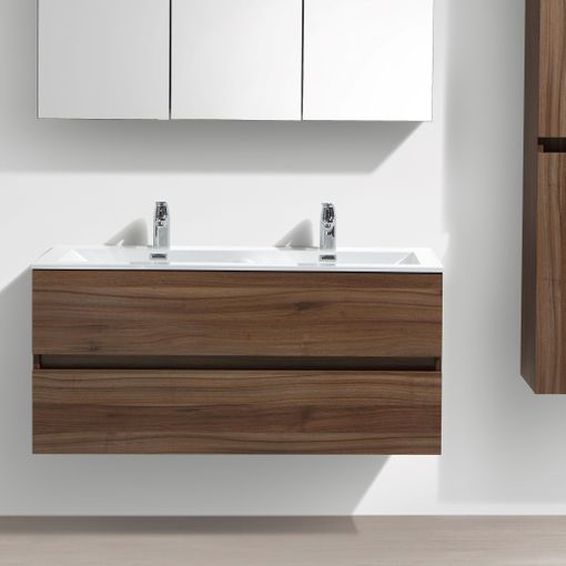 Mueble Lavabo + Lavabo 120 cm MONTADO - Roble Claro VERONA