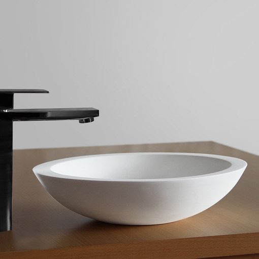 Lavabo Sobre Encimera Oval para Baño