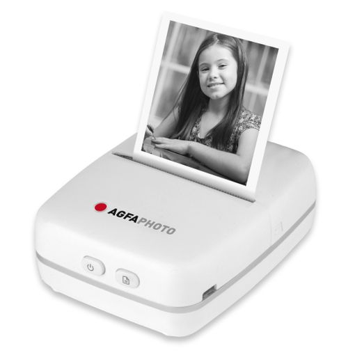 Agfa Photo Realipix Pocket P - Impresora Fotográfica Térmica Portátil  (impresión En Blanco Y Negro Sin Tinta, Bluetooth, Batería De Litio) Blanco  con Ofertas en Carrefour