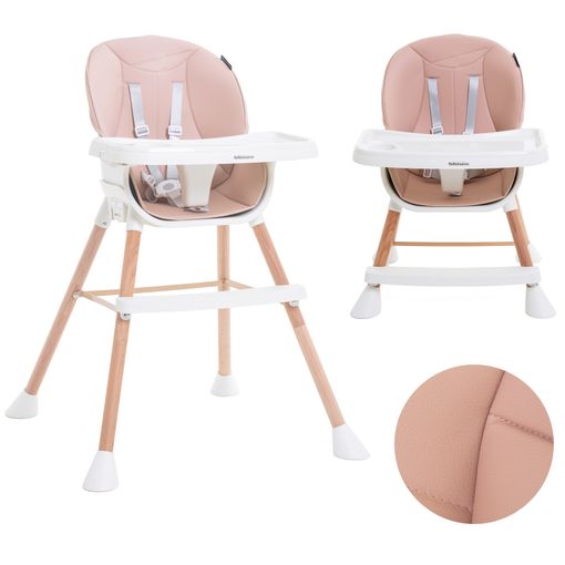 Trona Para Bebe, Convertible En Silla - 2 En 1 - Doble Bandeja, Trona  Evolutiva - Tronas De Bebe - Trona Convertible - 6 Meses - 20 Kg - Madera