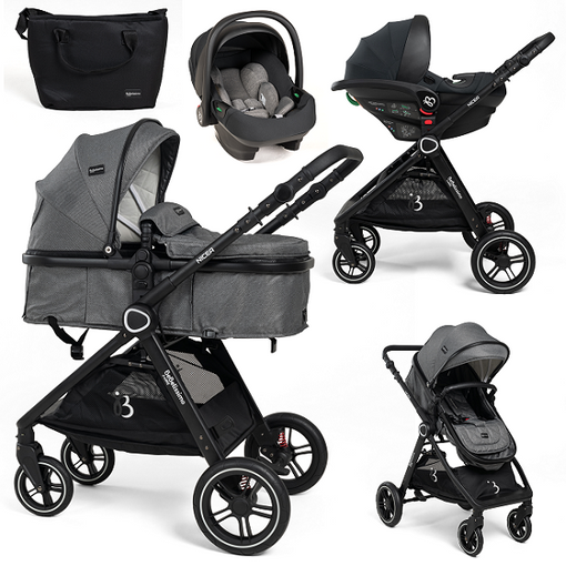 Bebelissimo - Carrito De Bebé Tres Piezas 3 En 1 - I-size - Silla De Paseo  Para Niños 