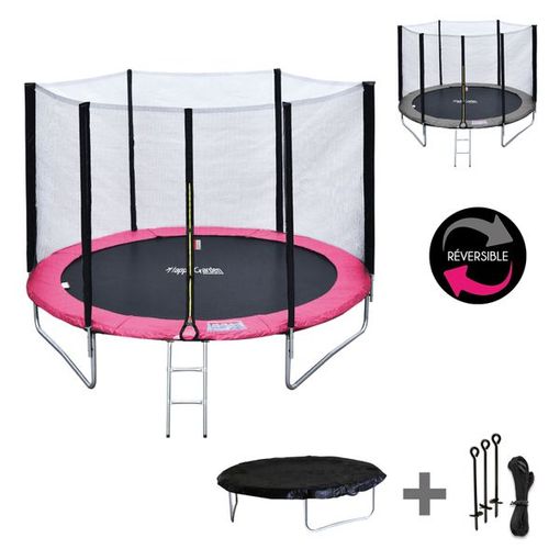 Cama Elástica Infantil Con Superficie De Salto Ø120 Cm Rosa Homcom con  Ofertas en Carrefour