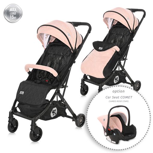 Carrito de Bebé 3 in 1 LORELLI Alba Candy Pink (Rosa)