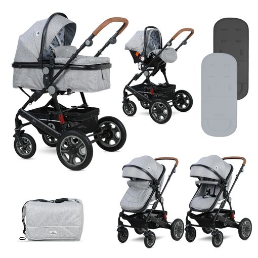 BEBELISSIMO - Carrito de Bebé Tres Piezas 3 en 1 - Silla de Paseo