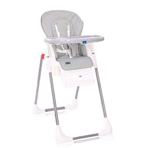 Trona Con Asiento De Polipiel Cryspi Cool Grey Learher De Lorelli
