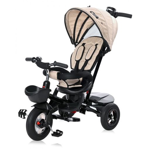 Triciclo Evolutivo Con Ruedas De Goma Zippy Beige De Lorelli con