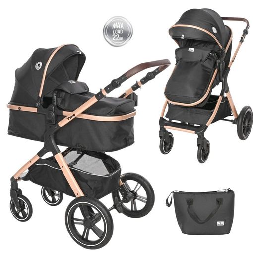 Carrito de Bebé 3 in 1 LORELLI Alba Blue (Azul)