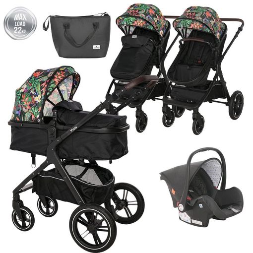 Carrito De Bebé Convertible 2 Piezas Alba Lorelli Negro con Ofertas en  Carrefour