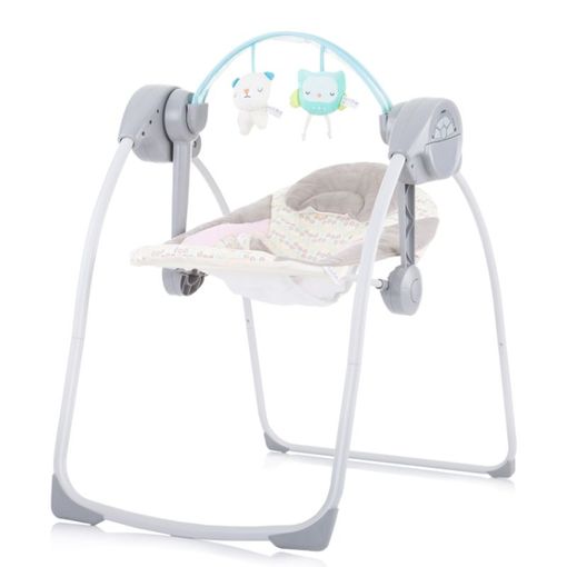 Hamaca Eléctrica Para Bebés Baby Swing Grey con Ofertas en Carrefour