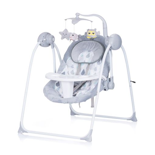 Hamaca Eléctrica Para Bebés Baby Swing Grey con Ofertas en Carrefour