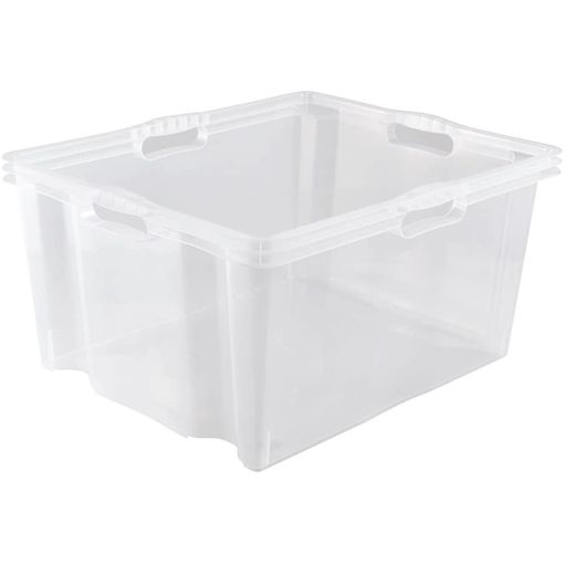 Caja de Almacenaje con Tapa Infantil Carretera 22 L Plástico 29,5 x 23,5 x  39,5 cm (12 Unidades) 