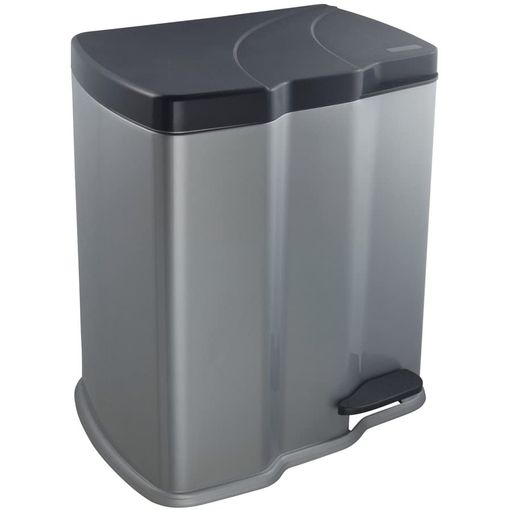 Cubo de Basura para el Reciclaje – Basurero con Pedal 35L con 2  Compartimentos