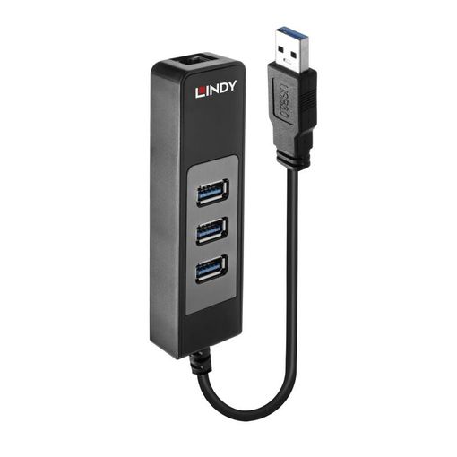 Lindy - 43228 hub de interfaz USB 3.2 Gen 1 (3.1 Gen 1) Type-A