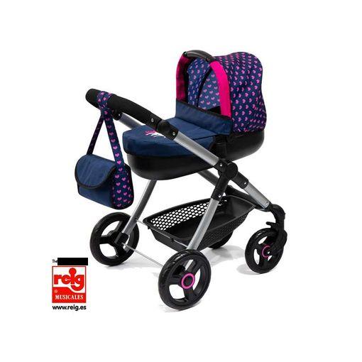  Carrito Bebe Juguetes, Cochecito para Muñecas Plegable