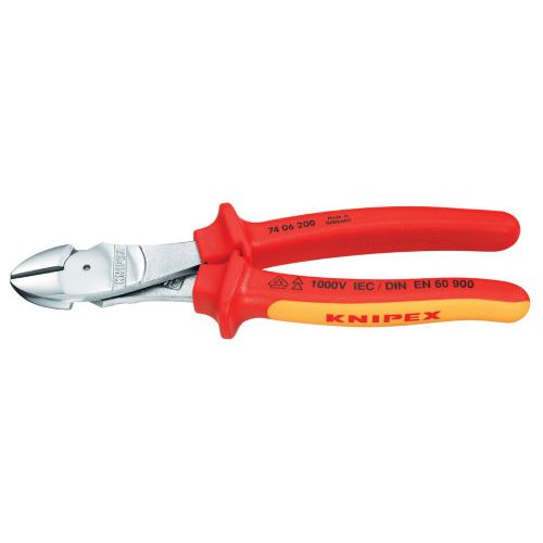 Knipex Alicate Corte Diagonal 250 mm Rojo