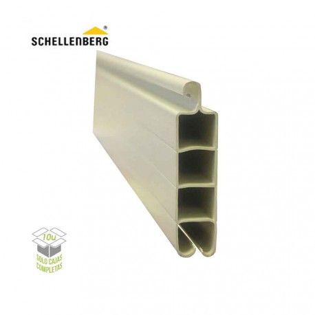 Lote 30 lamas de PVC en beige para persiana de 5x150 cm