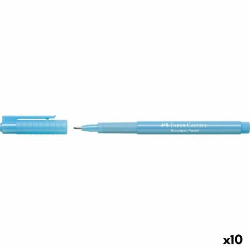 Rotulador permanente Faber-Castell Blanco 10 Unidades