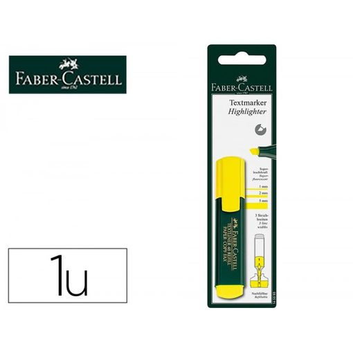 Rotulador faber castell fluorescente textliner 48-07 amarillo