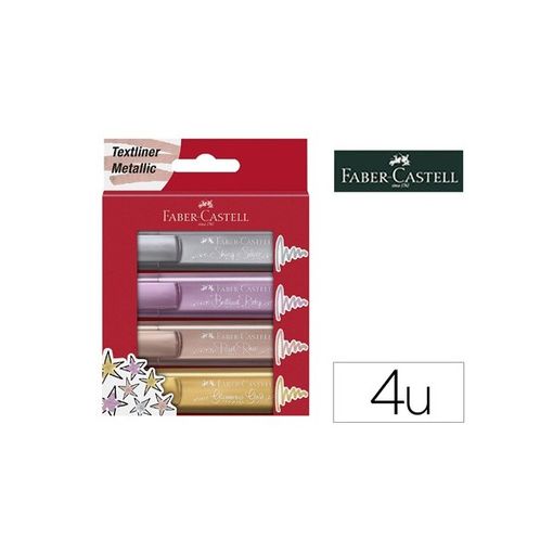 Subrayadores Faber Castell Pastel - Estuche de 4 Unidades