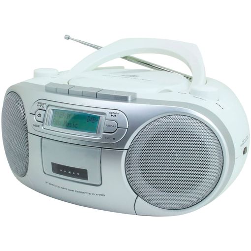 Soundmaster Scd7900we Radio Dab+/fm, Reproductor De Cd, Cdr, Cdrw Y Cd-mp3,  Usb, Cassette, Portátil, Pantalla Lcd, Pmpo 60w, Blanco con Ofertas en  Carrefour