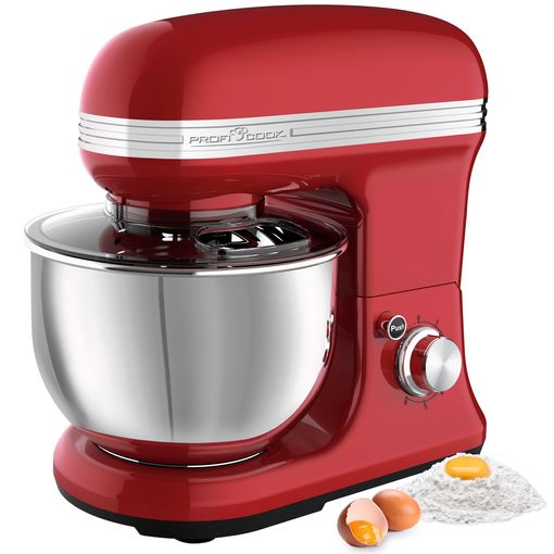 Robot Batidora Amasadora Repostería, 5 Litros, Velocidad Regulable  Electrónica, Diseño Vintage Rojo 1200w Proficook Km 1197 con Ofertas en  Carrefour