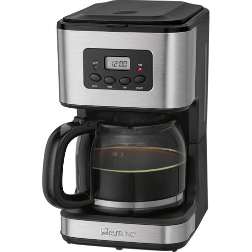 Cafetera De Goteo Programable, 8 - 10 Tazas 1,2 L, Válvula Antigoteo,  Mantiene Café Caliente, Lcd 24h Negro/plata 900w Proficook Ka 1191