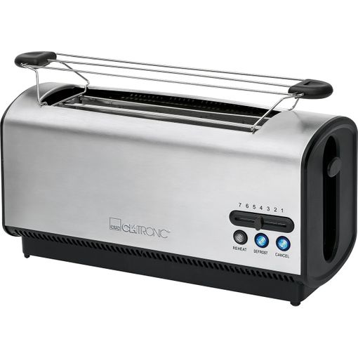 Tostadora Pan, Ranura Ancha 4 Rebanadas, Regulador Nivel Tostado, 3  Funciones, Calienta Panecillos Plata 1200w Clatronic Ta 3687 con Ofertas en  Carrefour