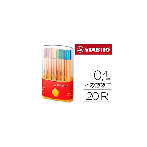 ROTULADOR STABILO PUNTA DE FIBRA POINT 88 ROSA 0,4 MM