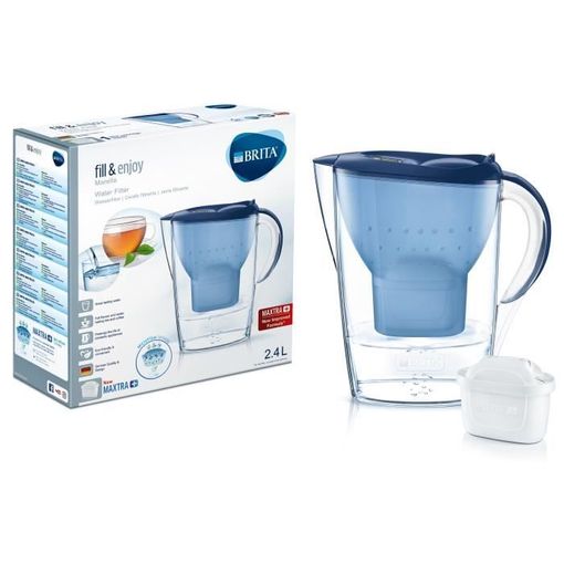 BRITA Jarra filtrante Cristal azul 2,5L 1 filtro MAXTRA PRO para