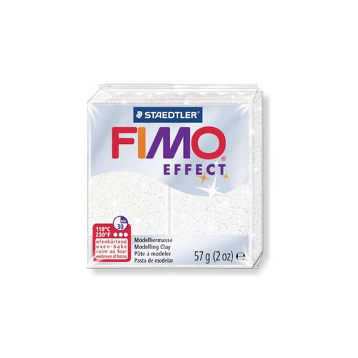STAEDTLER Fimo Effect - Arcilla polimérica de 2 onzas, blanco brillante